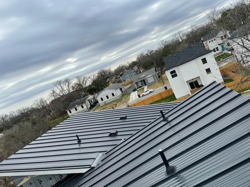 Standing seam metal roof panels with vents for Skylight Repair in Linda